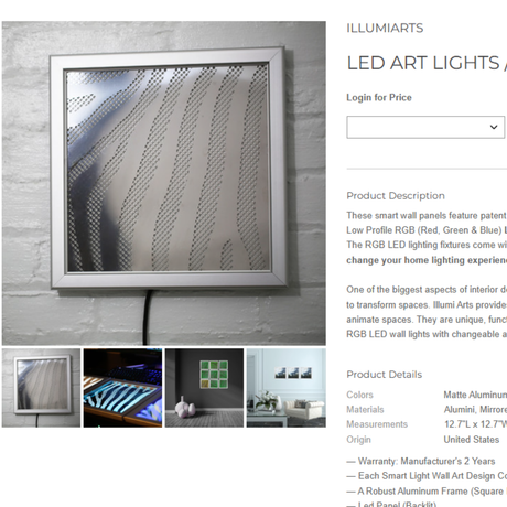 Luminous LED Wall Art