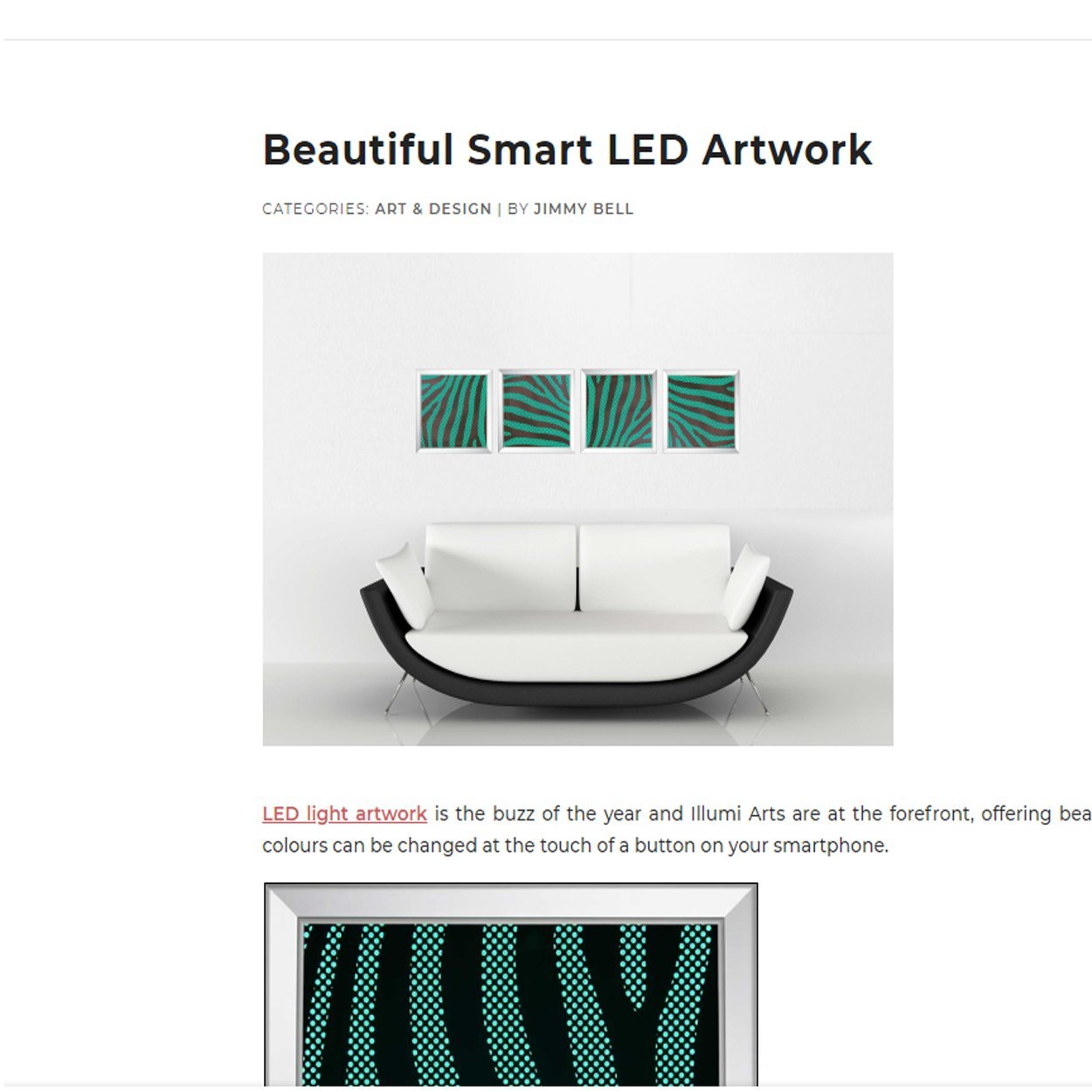 Beautiful Smart LED Artwork | Illumi Arts