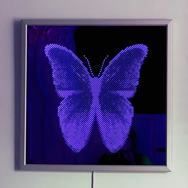 IllumiArts LED WALL ART LIGHT Butterfly RGB Led BU-00-SS-MD 741365468783